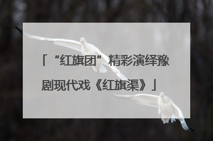 “红旗团”精彩演绎豫剧现代戏《红旗渠》