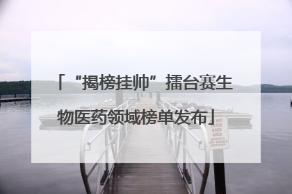 “揭榜挂帅”擂台赛生物医药领域榜单发布