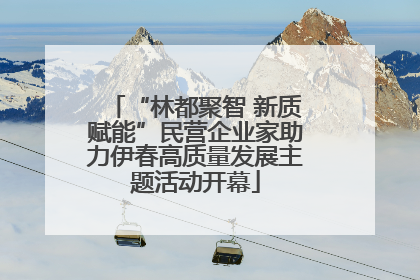 “林都聚智 新质赋能”民营企业家助力伊春高质量发展主题活动开幕
