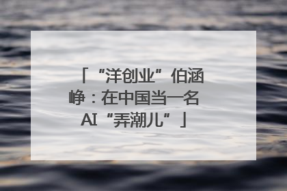 “洋创业”伯涵峥：在中国当一名AI“弄潮儿”