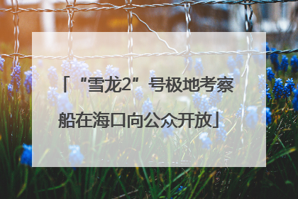 “雪龙2”号极地考察船在海口向公众开放