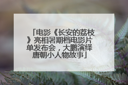 电影《长安的荔枝》亮相暑期档电影片单发布会，大鹏演绎唐朝小人物故事