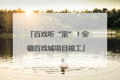 百戏听“巢”！安徽百戏城项目竣工