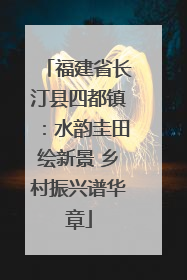 福建省长汀县四都镇：水韵圭田绘新景 乡村振兴谱华章