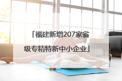 福建新增207家省级专精特新中小企业