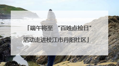 端午将至 “百姓点检日”活动走进枝江市丹阳社区