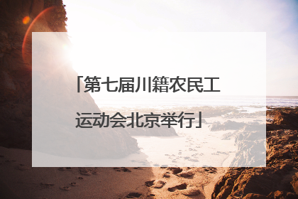 第七届川籍农民工运动会北京举行