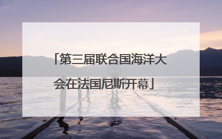 第三届联合国海洋大会在法国尼斯开幕