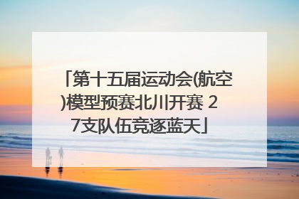 第十五届运动会(航空)模型预赛北川开赛 27支队伍竞逐蓝天