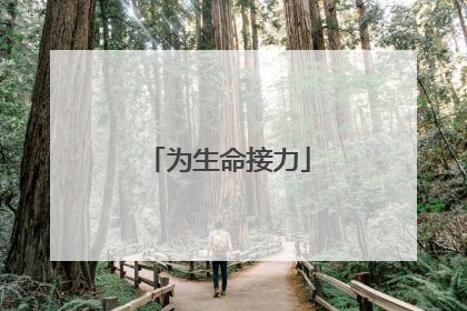为生命接力