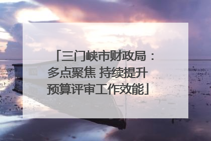 三门峡市财政局：多点聚焦 持续提升预算评审工作效能