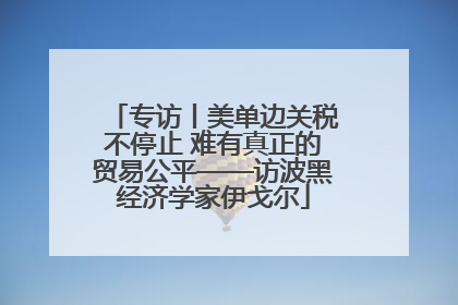专访丨美单边关税不停止 难有真正的贸易公平——访波黑经济学家伊戈尔