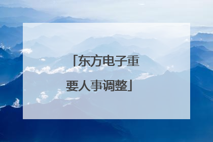 东方电子重要人事调整