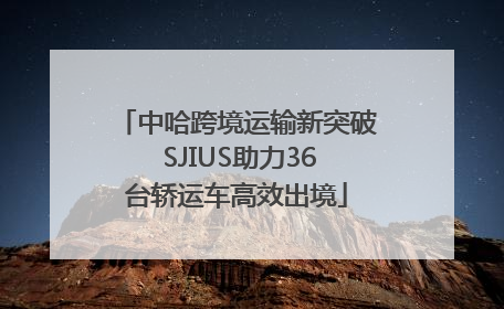中哈跨境运输新突破 SJIUS助力36台轿运车高效出境
