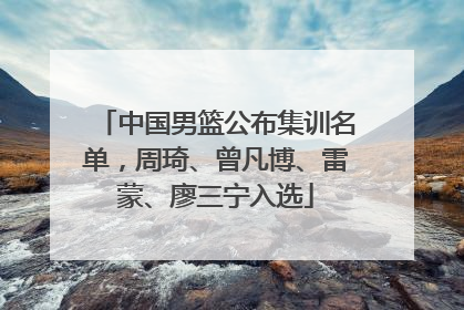 中国男篮公布集训名单，周琦、曾凡博、雷蒙、廖三宁入选