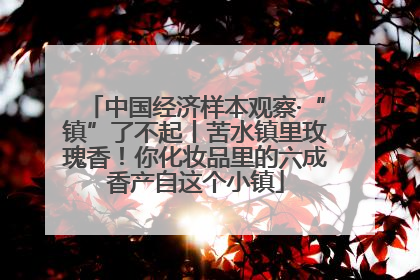 中国经济样本观察·“镇”了不起丨苦水镇里玫瑰香！你化妆品里的六成香产自这个小镇
