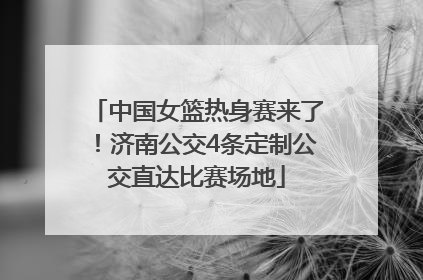 中国女篮热身赛来了！济南公交4条定制公交直达比赛场地