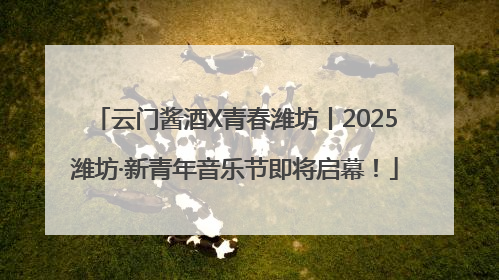 云门酱酒X青春潍坊丨2025潍坊·新青年音乐节即将启幕！