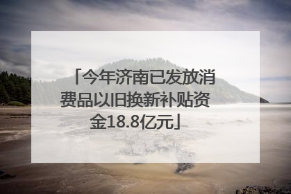 今年济南已发放消费品以旧换新补贴资金18.8亿元