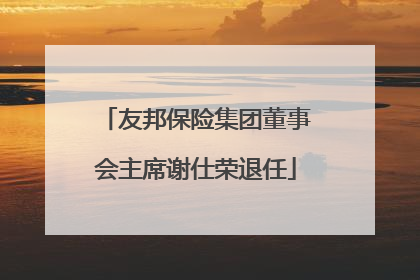 友邦保险集团董事会主席谢仕荣退任