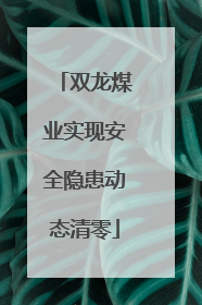 双龙煤业实现安全隐患动态清零