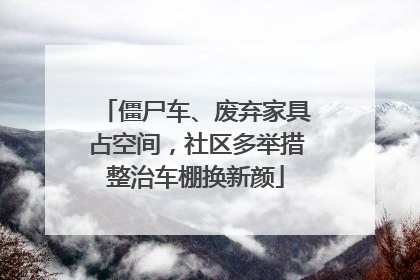 僵尸车、废弃家具占空间，社区多举措整治车棚换新颜