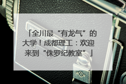 全川最“有龙气”的大学！成都理工：欢迎来到“侏罗纪教室”