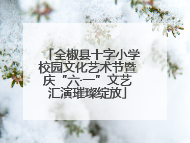 全椒县十字小学校园文化艺术节暨庆“六·一”文艺汇演璀璨绽放