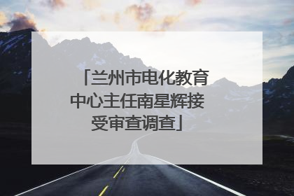 兰州市电化教育中心主任南星辉接受审查调查