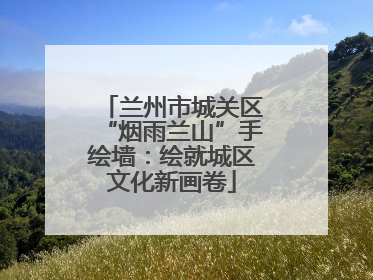 兰州市城关区“烟雨兰山”手绘墙：绘就城区文化新画卷