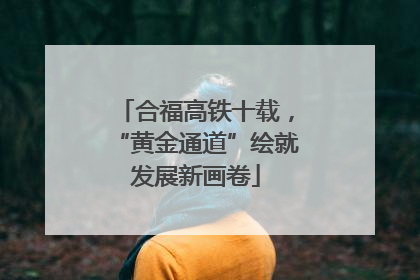 合福高铁十载，“黄金通道”绘就发展新画卷