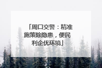 周口交警：精准施策除隐患，便民利企优环境