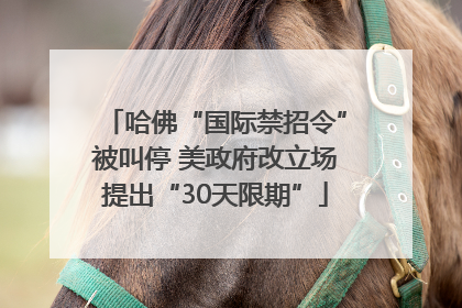哈佛“国际禁招令”被叫停 美政府改立场提出“30天限期”