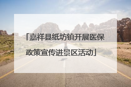 嘉祥县纸坊镇开展医保政策宣传进景区活动