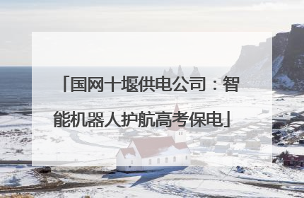 国网十堰供电公司：智能机器人护航高考保电