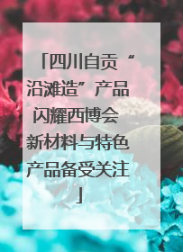 四川自贡“沿滩造”产品闪耀西博会 新材料与特色产品备受关注