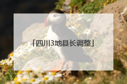 四川3地县长调整