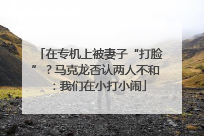 在专机上被妻子“打脸”？马克龙否认两人不和：我们在小打小闹