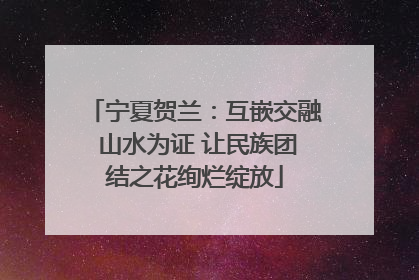 宁夏贺兰：互嵌交融 山水为证 让民族团结之花绚烂绽放
