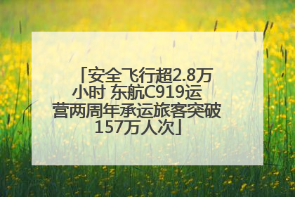 安全飞行超2.8万小时 东航C919运营两周年承运旅客突破157万人次