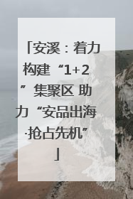 安溪：着力构建“1+2”集聚区 助力“安品出海·抢占先机”