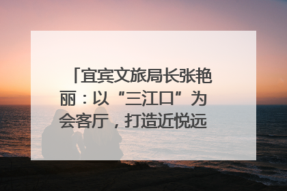 宜宾文旅局长张艳丽：以“三江口”为会客厅，打造近悦远来的国际旅游城市｜文旅局长说