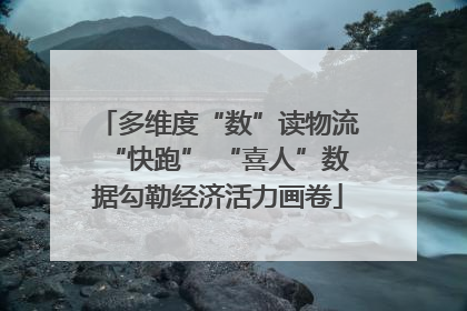 多维度“数”读物流“快跑” “喜人”数据勾勒经济活力画卷