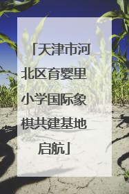 天津市河北区育婴里小学国际象棋共建基地启航