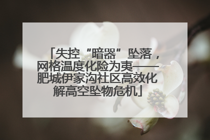 失控“暗器”坠落，网格温度化险为夷——肥城伊家沟社区高效化解高空坠物危机