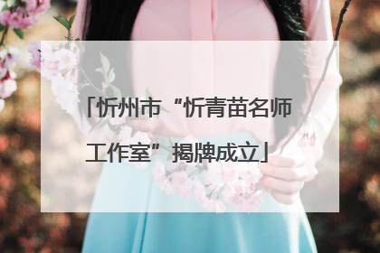 忻州市“忻青苗名师工作室”揭牌成立