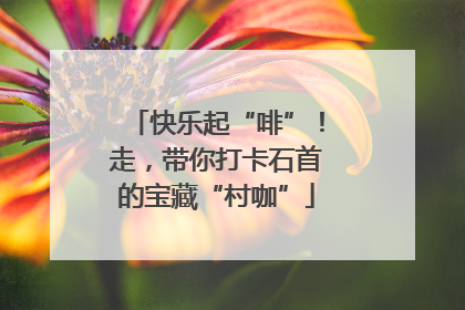 快乐起“啡”！走，带你打卡石首的宝藏“村咖”