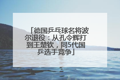 德国乒乓球名将波尔退役：从孔令辉打到王楚钦，同5代国乒选手竞争