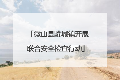 微山县驩城镇开展联合安全检查行动