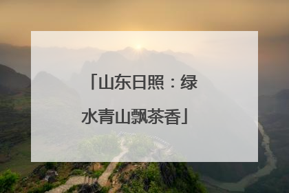 山东日照：绿水青山飘茶香